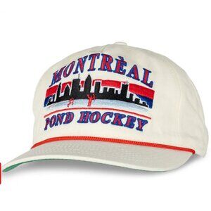 Celly Hockey Montreal Pond Hockey Snapback Hat - Cream OSFM